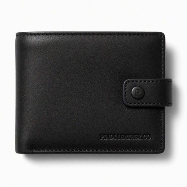 Men’s Genuine Leather Bifold Wallet – Classic Slim Design