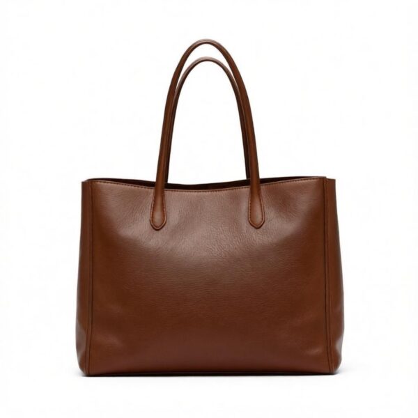 Premium Handmade Genuine Leather Tote Bag for Women – Brown