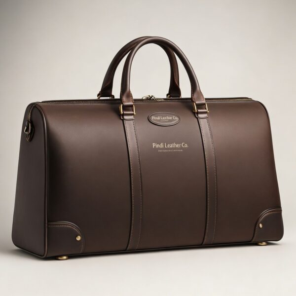 Executive Luxury Leather Travel Duffle Bag – Limited Edition